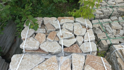 Гранитный плитняк галтованный для парковки купить в Березниках