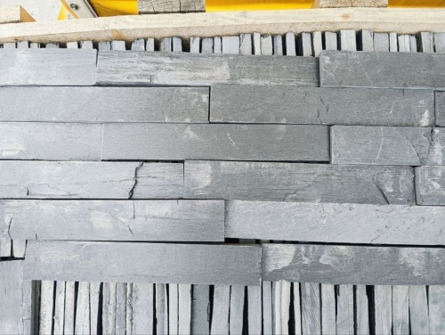 Плитка чёрная из натурального камня фасадная 30 см * 5 см, толщина 7 мм -30 мм купить в Березниках