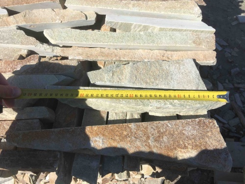 Горбушка златолит золотистый для облицовки купить в Березниках