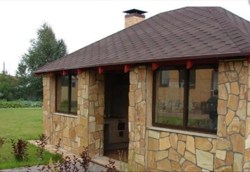 Плитняк златолит жёлтый для фасада 1,5-3 см купить в Березниках