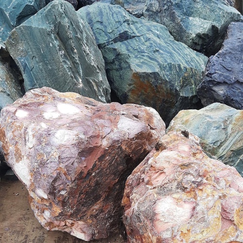 Ландшафтные глыбы красно-фиолетовые 200-1000 килограмм купить в Березниках