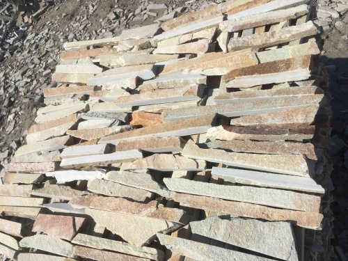 Горбушка златолит золотистый для облицовки купить в Березниках